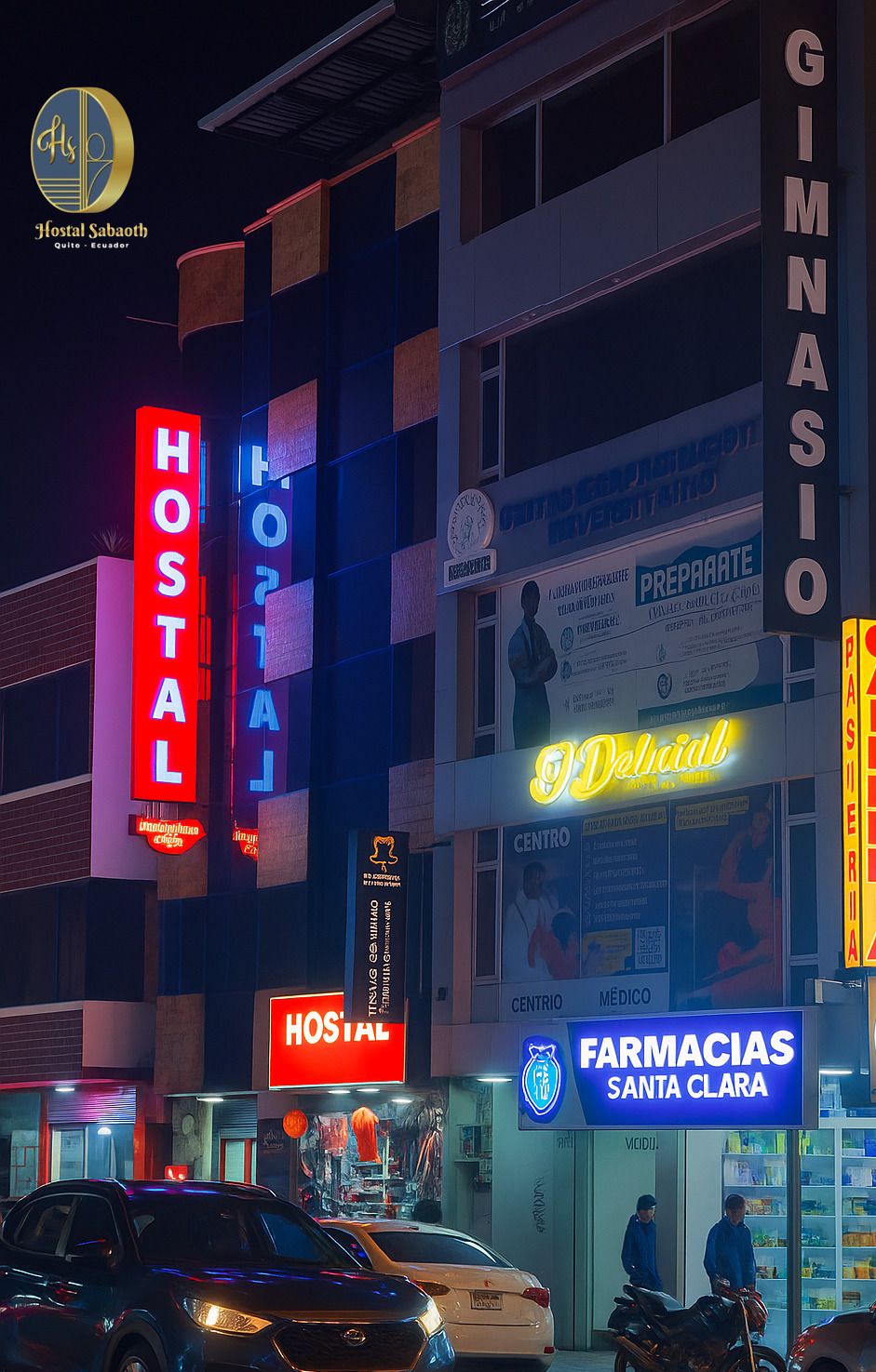 Fachada del Hostal Sabaoth