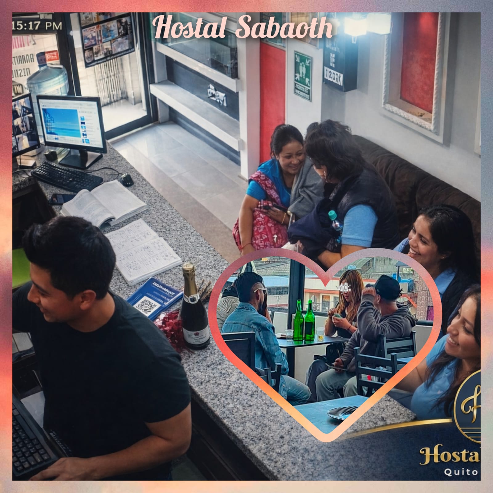 Recepci&oacute;n del Hostal Sabaoth